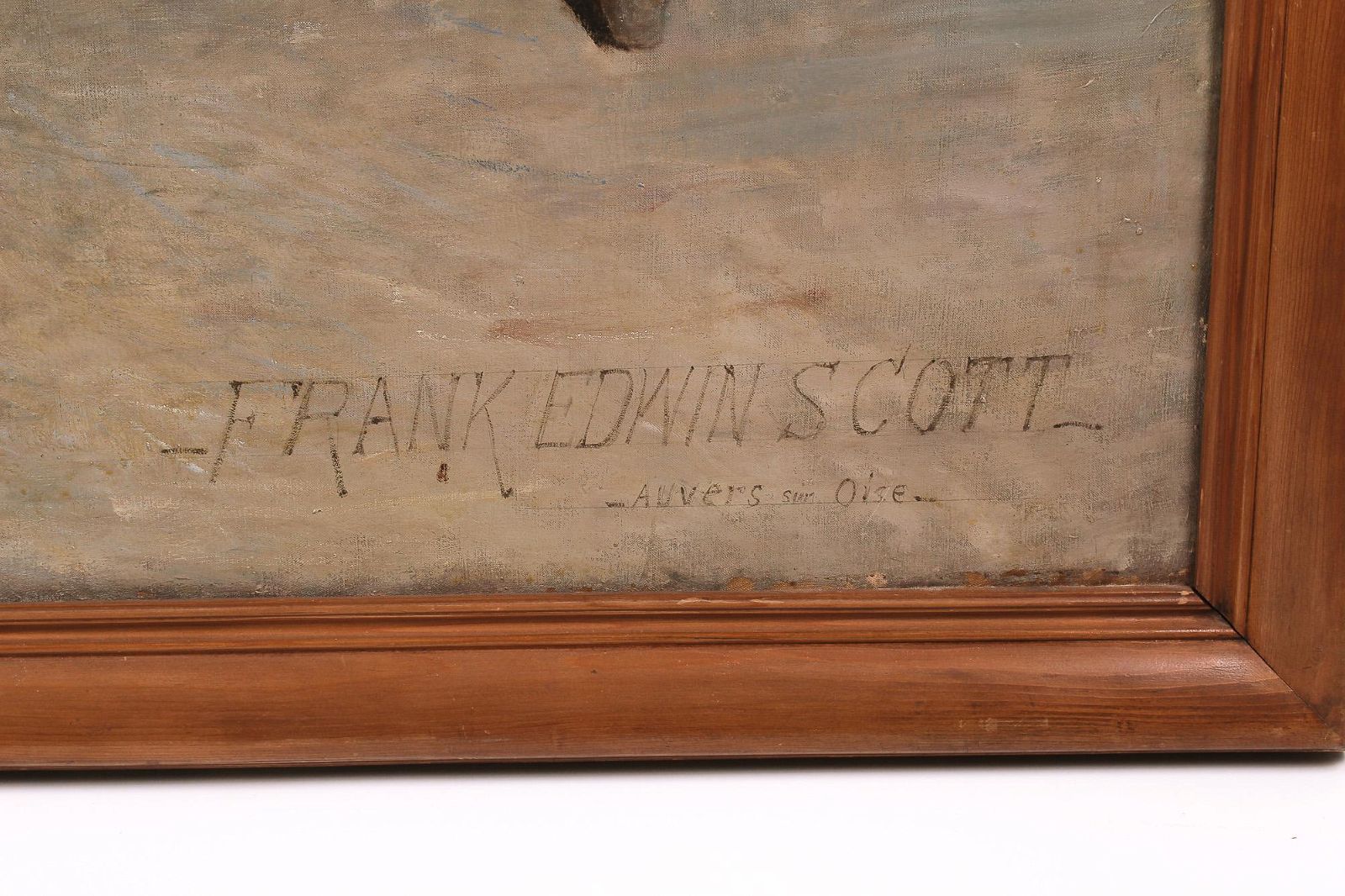 AW157- Frank Edwin Scott -Late 19th Century - Two Women at a Loom - Oil on Canvas