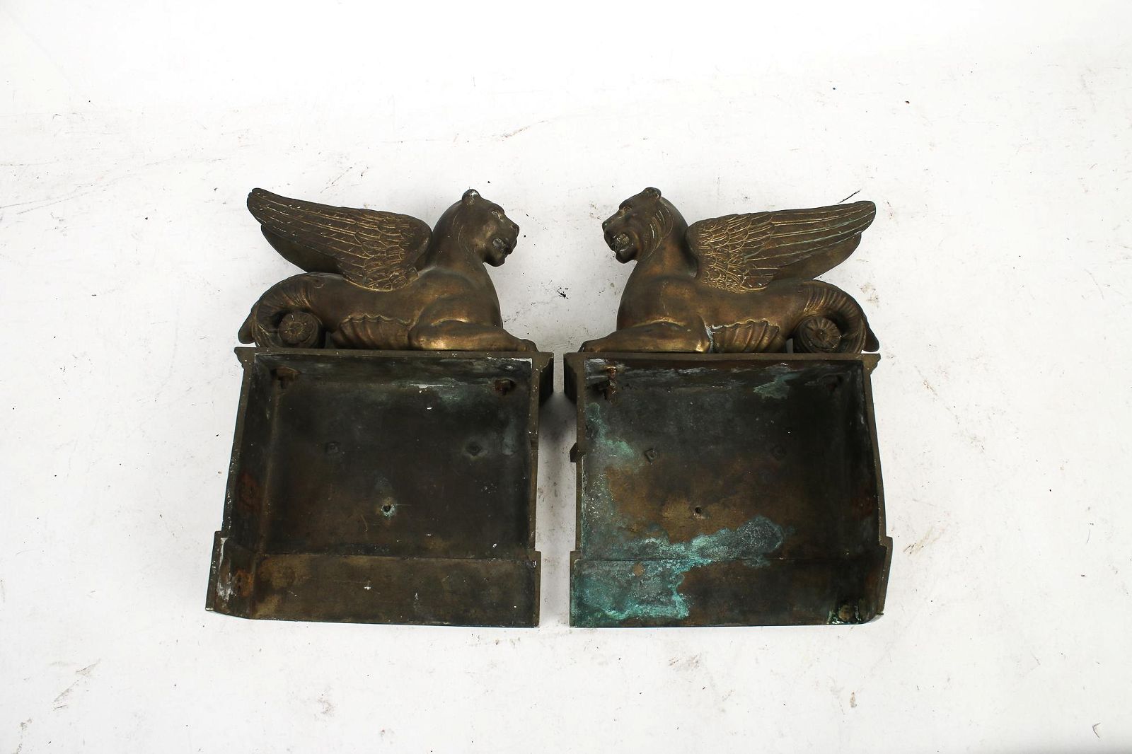 AA3-100: Antique Charles X Mercury Fire Gilt Bronze Fireplace Fender Mid 19th Century