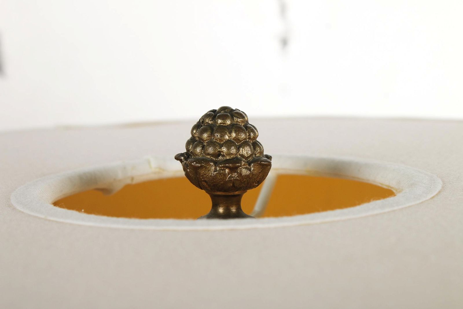 AL2-007: Pair of Circa 1940's Gilt Bronze Corinthian Columnar Lamps