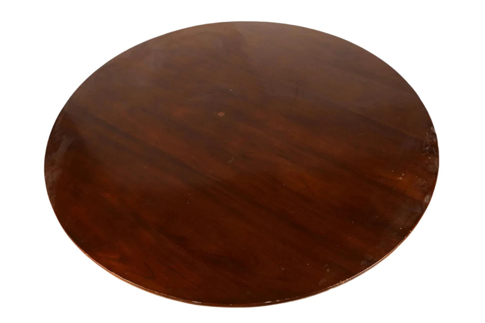 AF1-014:  ANTIQUE EARLY 20th CENTURY ENGLISH REGENCY STYLE MAHOGANY 60" DIAMETER DINING TABLE
