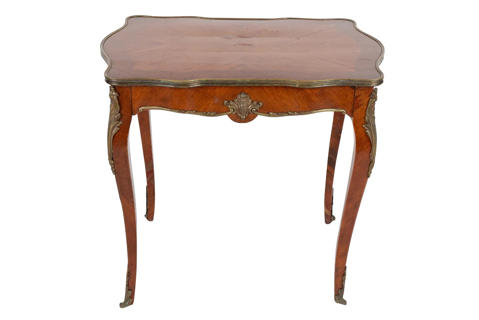 Antique Louis XV Kingwood Marquetry Salon Table | Work of Man
