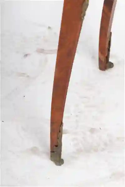 AF1-025:  ANTIQUE LATE 19TH CENTURY LOUIS XV  STYLE FRENCH KINGWOOD MARQUETRY SALON TABLE