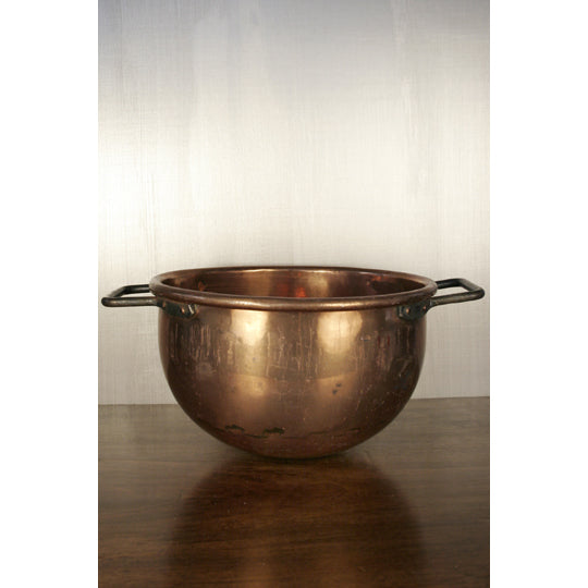 Antique French Copper Pot with Handles | Work of Man