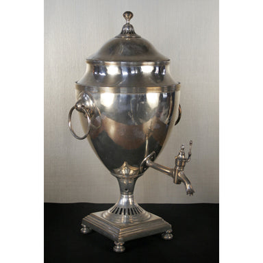 Antique English Silver on Copper Coffee Urn | Work of Man