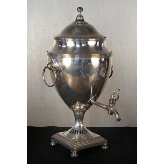 Antique English Silver on Copper Coffee Urn | Work of Man