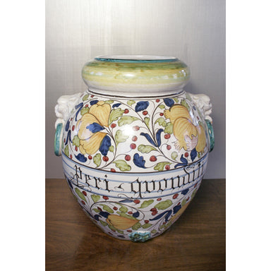 Antique Hand Painted Italian Majolica Urn | Work of Man