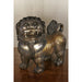 Carved Wood and Gold Leaf Chinese Foo Dog | Work of Man