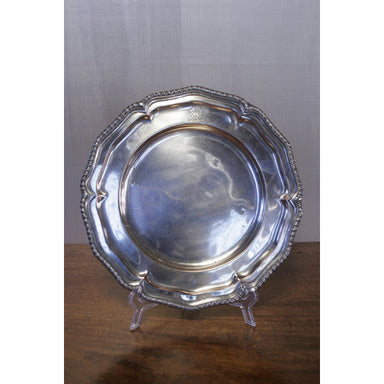 Antique English Silver Plate with Lion Head | Work of Man