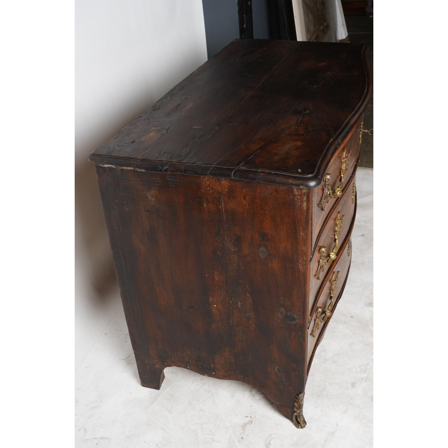 AF4-199: ANTIQUE 18TH CENTURY FRENCH LOUIS XV INLAID MARQUETRY CHEST OF DRAWERS