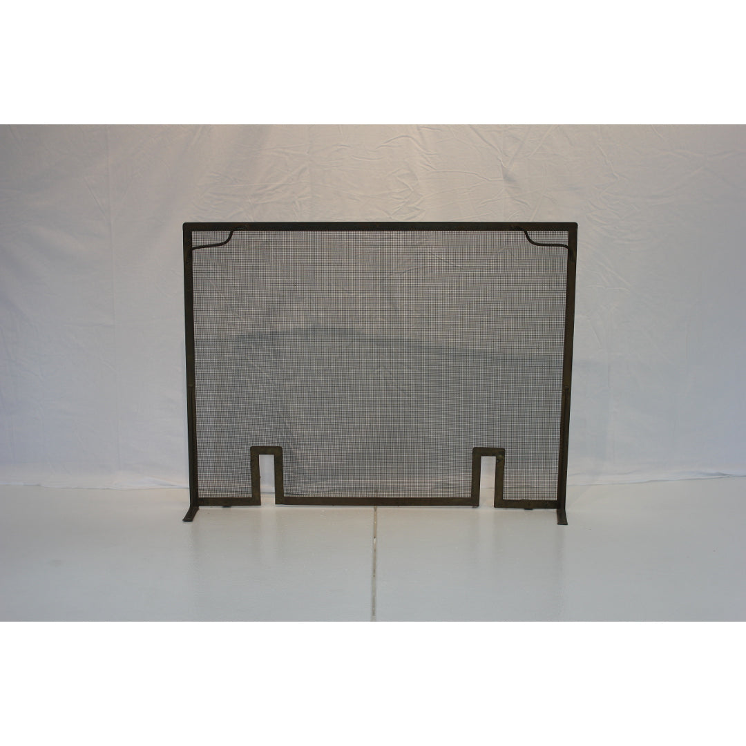 AA3-301: LATE 19TH CENTURY WROUGHT IRON FIRE SCREEN