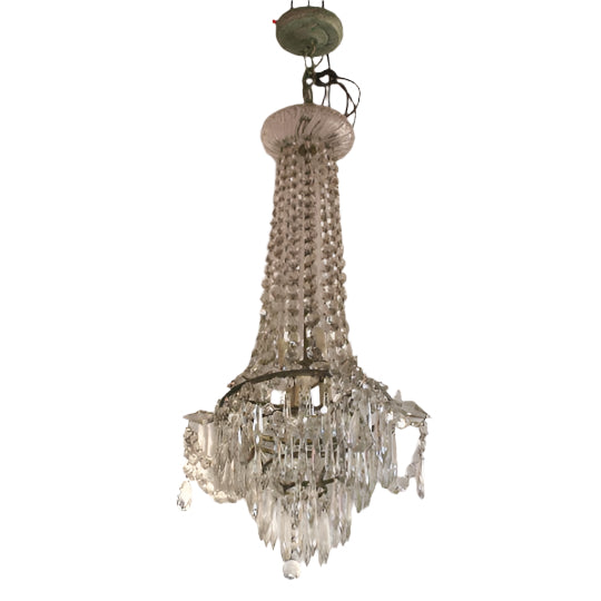 Antique  Neoclassical Crystal Chandelier | Work of Man
