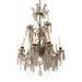 Antique Crystal & Brass Candle Chandelier | Work of Man