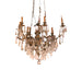 Antique Austrian Gilt Bronze 9 Light Chandelier with Lead Crystal | Work of Man