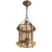 Mid 20th Century Brass & Etched Glass Ceiling Lantern | Work of Man