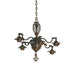 Antique Bronze Art Deco Five Light Chandelier | Work of Man