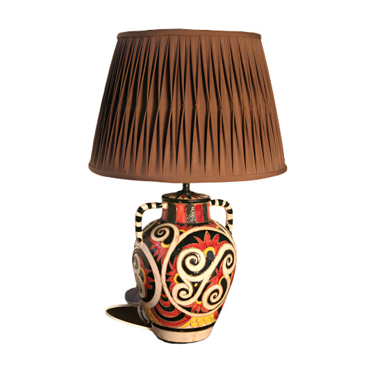 Early 20th Century Italian Glazed Ceramic Lamp | Work of Man