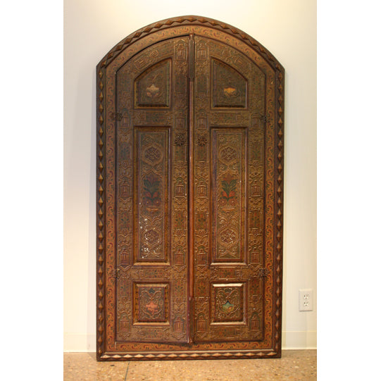 Antique Painted Wood Cabinet Doors | Work of Man