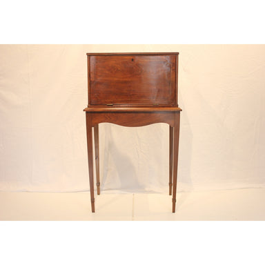 Antique Early 19th Century American Federal Mahogany Secretary Drop Front Desk | Work of Man