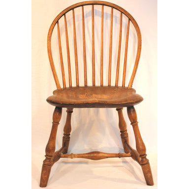 Antique Late 18th Century American Bow Back Windsor Side Chair | Work of Man