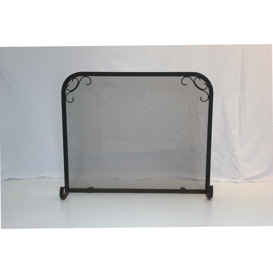 Antique Hand Wrought Iron Fire Screen | Work of Man