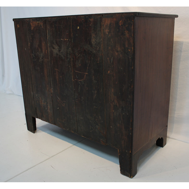 AF4-339: Antique Early 19th Century American Federal Mahogany Chest of Drawers With Line Inlay