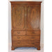 Antique English Georgian Mahogany Linen Press | Work of Man