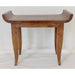 Antique Austrian Biedermeier Walnut Veneered Stool Circa 1830 | Work of Man