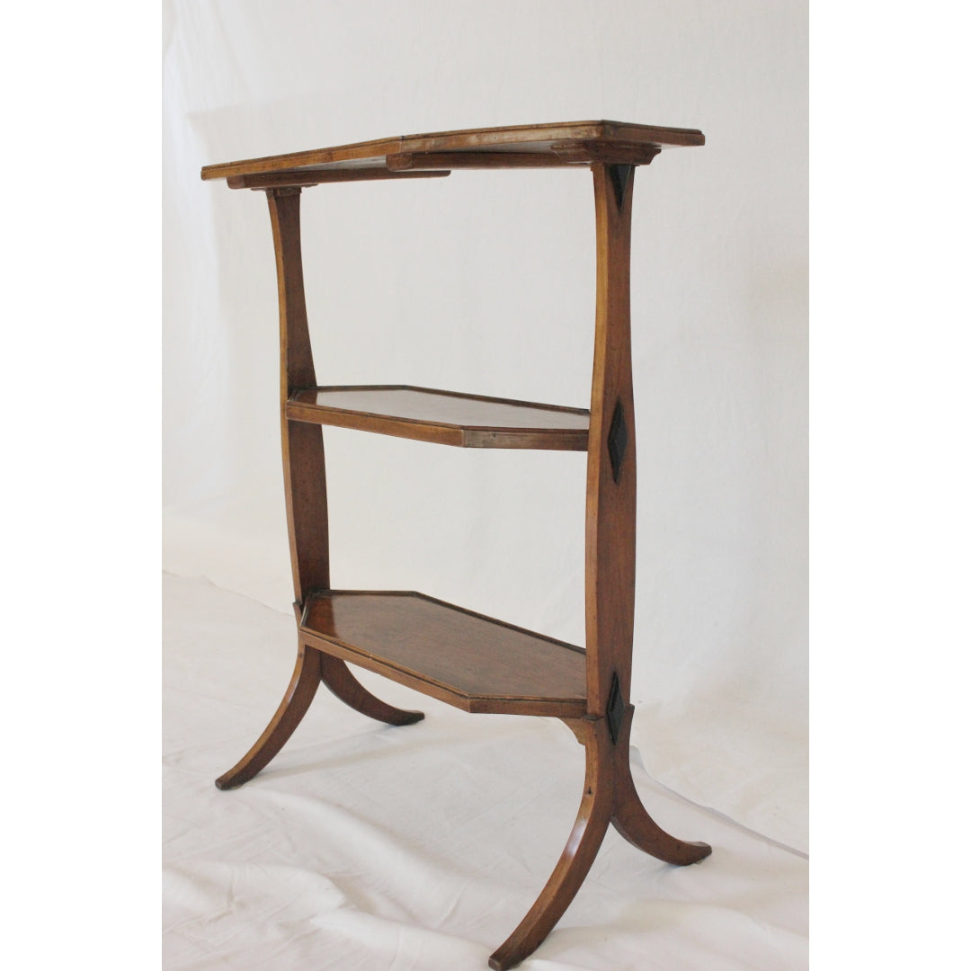 AF1-381 - Antique Late 18th C French Provincial Fruitwood Side Table / Display Stand