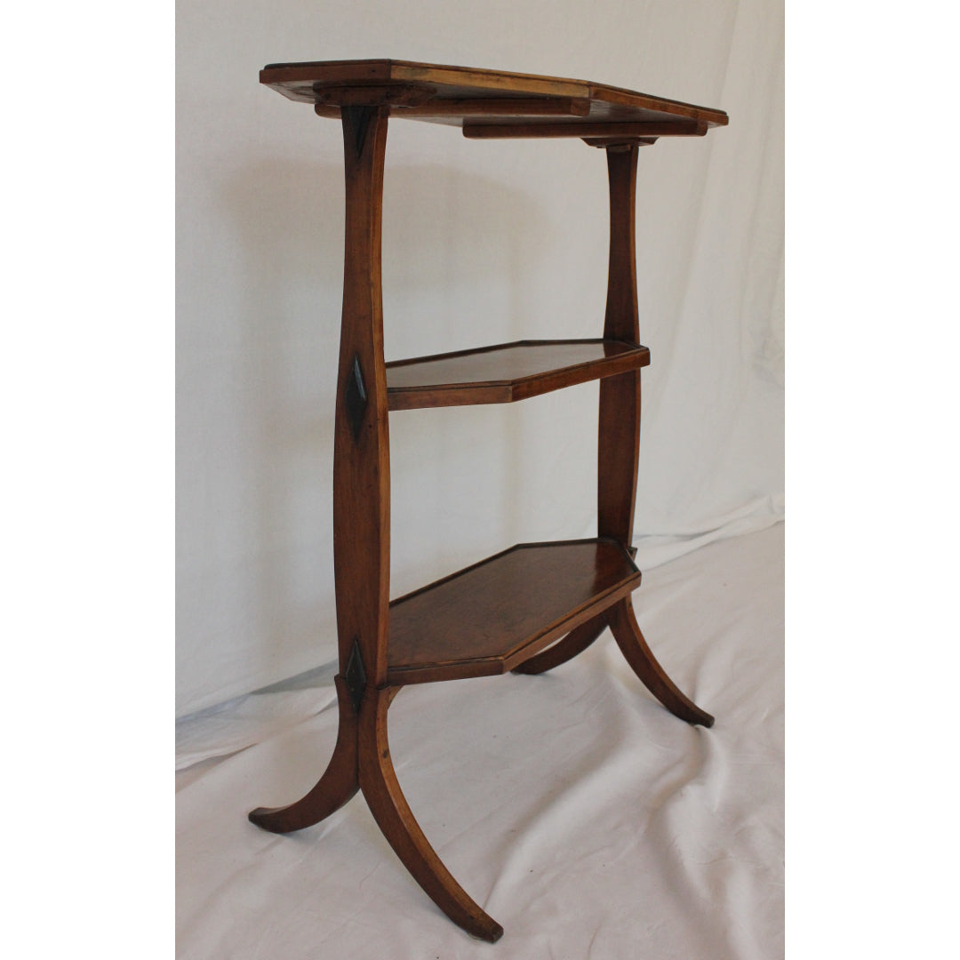 AF1-381 - Antique Late 18th C French Provincial Fruitwood Side Table / Display Stand