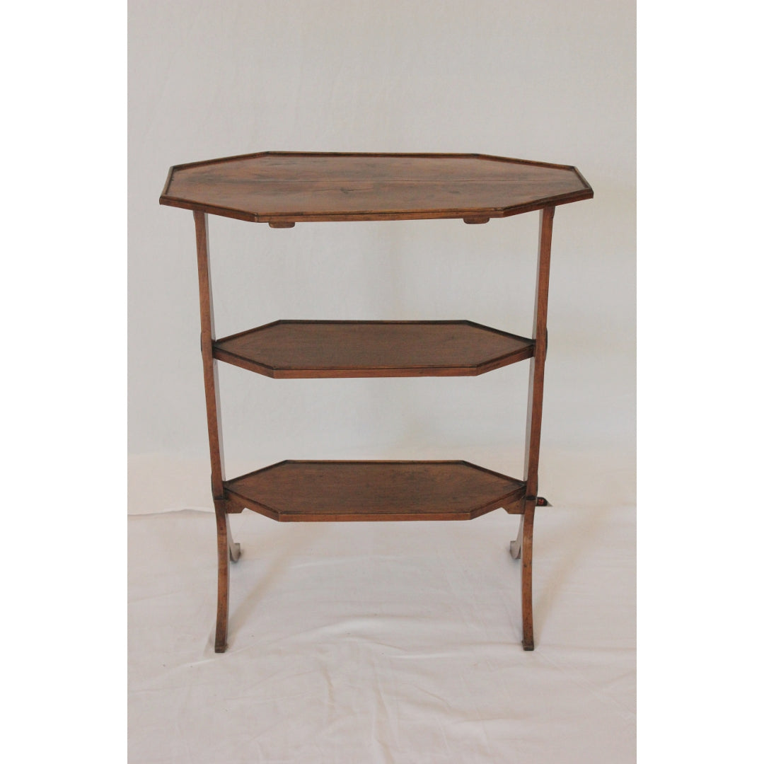 AF1-381 - Antique Late 18th C French Provincial Fruitwood Side Table / Display Stand