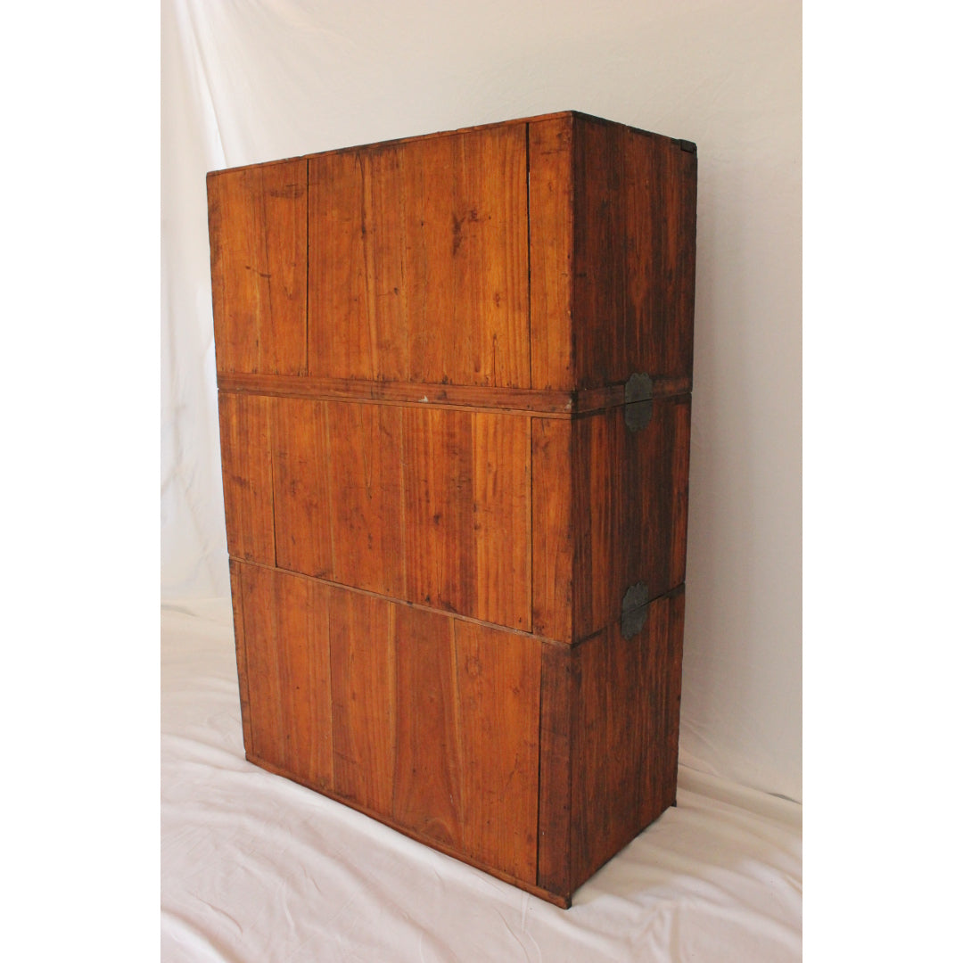 AF4-389: Antique Late 19th Century Japanese Tansu in 4 Sections